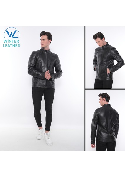 Winter Leather Deri Mont Nakışlı