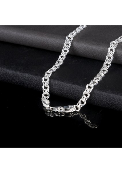 925 Ayar Gümüş Garibaldi Çift Örgü Model Erkke Zincir fiyatları