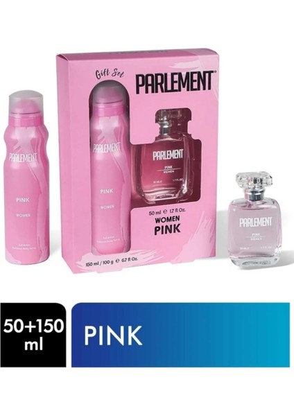 50 ml Pink Kadın Parfüm + 150 ml Deodorant Seti