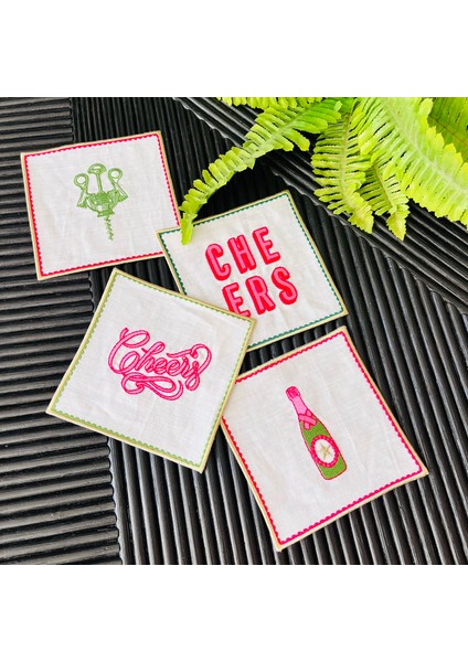 Cheers Temalı Kokteyl Peçete (4 Adet)