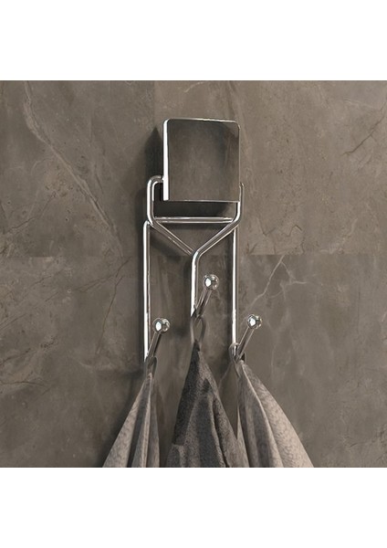 DC-543 Dekoratif Banyo Mutfak Üçlü Havlu Askısı