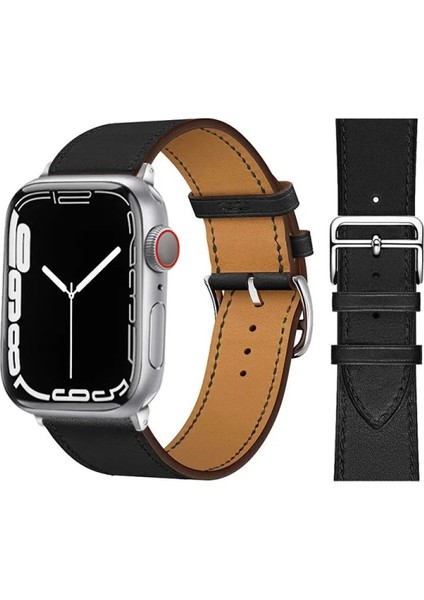 Psgt deri Kayış Apple Watch Uyumlu 1/2/3/4/5/6/7/8/9 42-44-45- 49 mm Hms Kordon Hms 2024