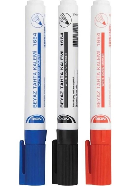 60 Adet 1664M Yazı Tahtası Kalemi Yuvarlak Uç Mavi fırsatları