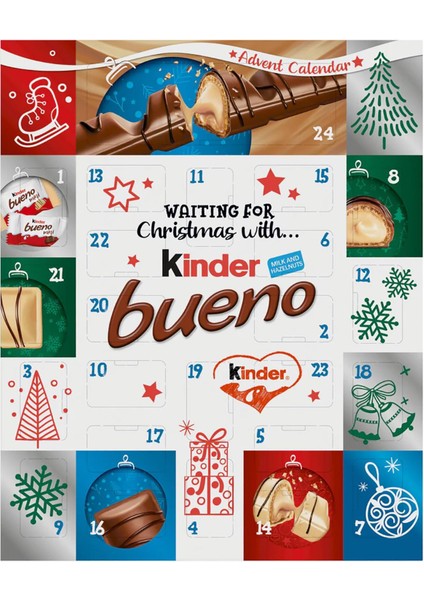 Bueno Advent Takvimi 24 Parça Sütlü Çikolata 167 gr