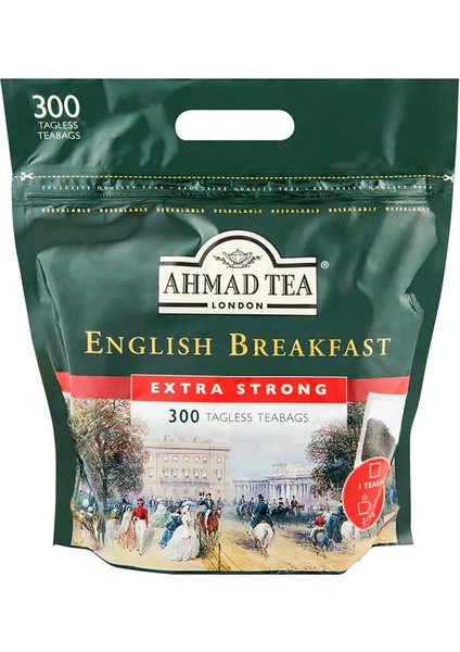 Ahmad Tea English Breakfast Demlik Poşet Çay 300 Adet