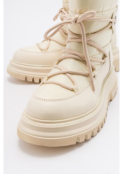 Weld Bej Cilt Kadın Kar Botu modelleri