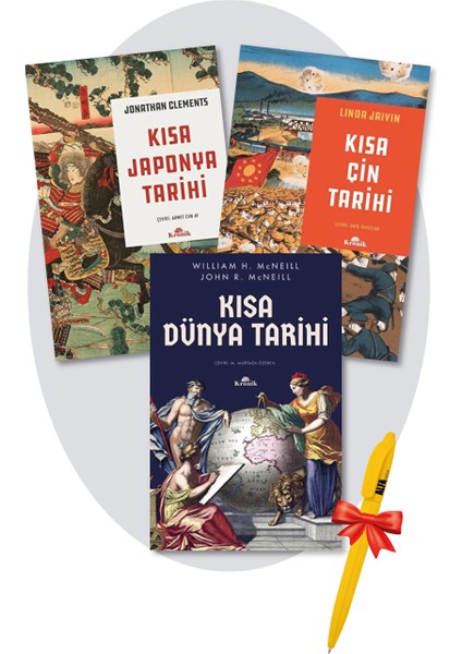 Kısa Dünya + Japonya + Çin Tarihi 3 Kitap Set / William H. Mcneill - Tarih Inceleme - Kronik Kitap