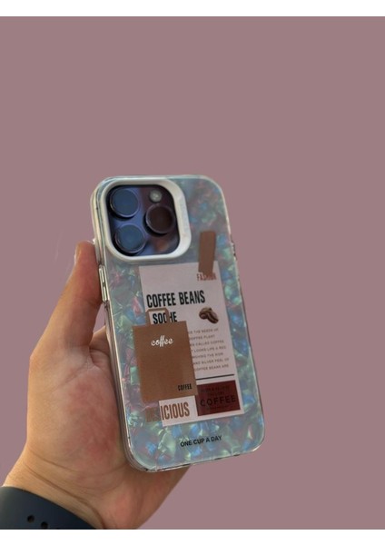 Apple iPhone 12 Pro Kılıf 3D Grafiiti Hologram Desenli Kristal Parıltılı Yazılı Figürlü Motif Case