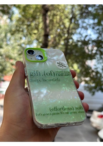 Apple iPhone 13 Kılıf 3D Grafiti Hologram Desenli Kristal Parıltılı Yazılı Figürlü Motif Case