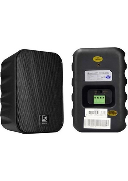 LS-400 Siyah 4" Duvar Tipi Hoparlör (Takım)