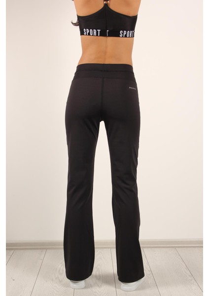 İspanyol Paça Poliviskon Dalgıç Kumaş Siyah Kadın Tayt modelleri