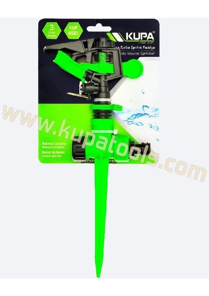 Kupa Turbo Sprink Kazıklı Fıskiye - 3 Çıkışlı