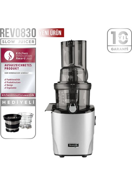 Revo 830 Slow Juicer Katı Meyve Sebze Sıkacağı
