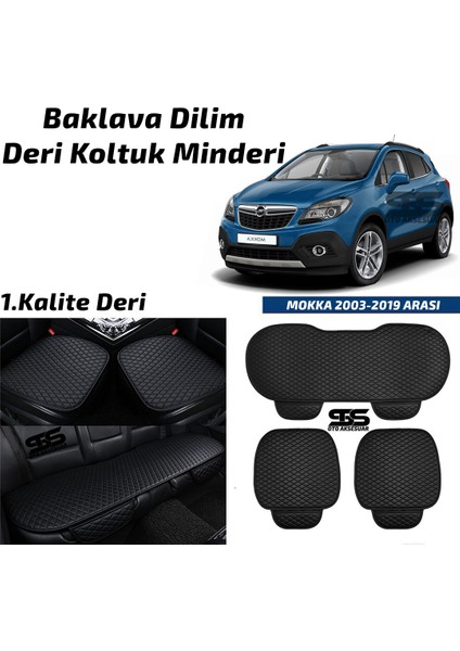Fruens Opel Mokka 2013-2019 Arası Siyah Deri Oto Koltuk Minderi fiyatları