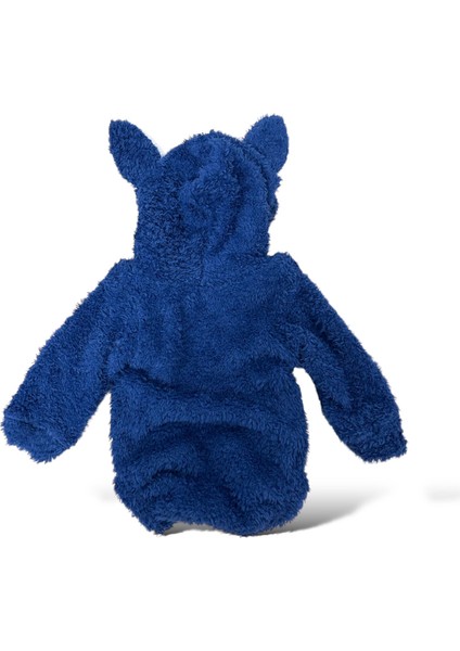 6-18 Ay Kuzu Nakışlı Unisex Bebek Welsoft Kotüm Badi
