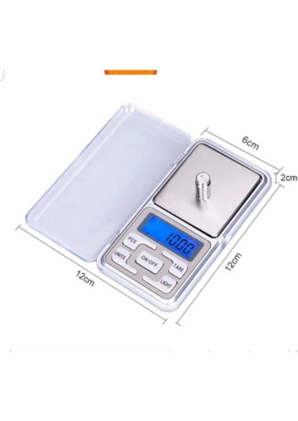 Plt Power Plt Pover Pocket Scale Dijital Hassas Mini Cep Terazisi Tartısı 500GR/0,1GR