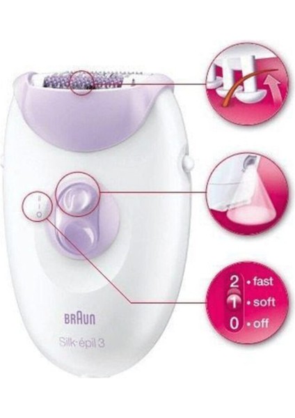 Epilasyon Silk-Epil 3 modelleri
