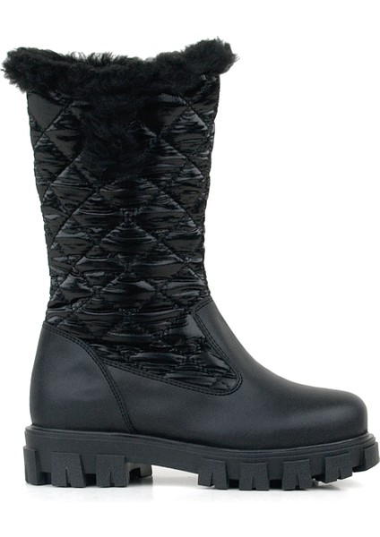 Siyah Uzun Fermuarlı Kız Çocuk Yağmur Çizmesi fiyatları