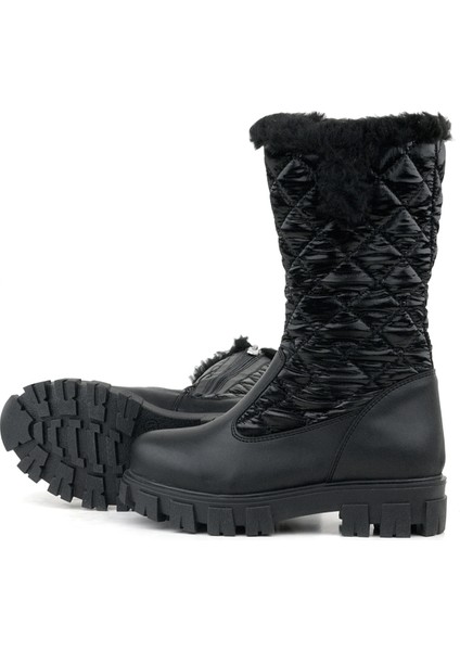 Siyah Uzun Fermuarlı Kız Çocuk Yağmur Çizmesi indirimleri