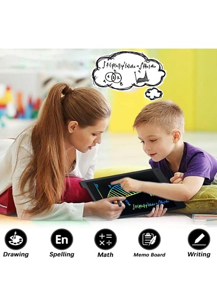 10 Inch, Kalemli LCD Dijital Çizim-Eğitim Yazı Tableti, Dijital Çizim Pedi-10 Inç, Siyah fırsatları