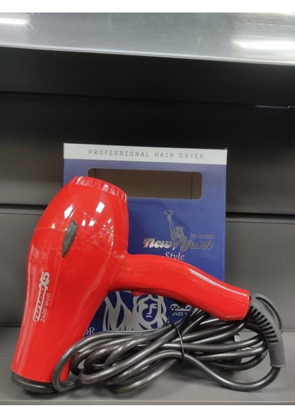 Newyork Style Profesyonel Fön Makinesi Kırmızı Renkli 2400 WATT..MIRACLE21039 fırsatları
