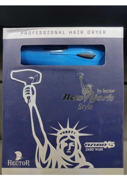 Newyork Style Profesyonel Fön Makinesi Mavi Renk 2400 WATT.,OZK13032