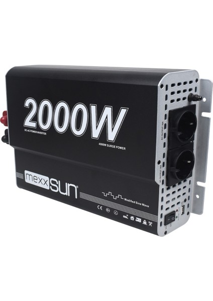Modifiye Sinus 12V 2000W Inverter Invertör