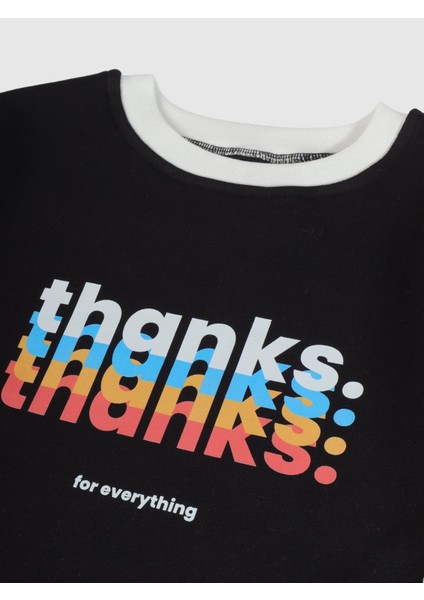Bebek Oversize Sweatshirt Zıbın Siyah fırsatları