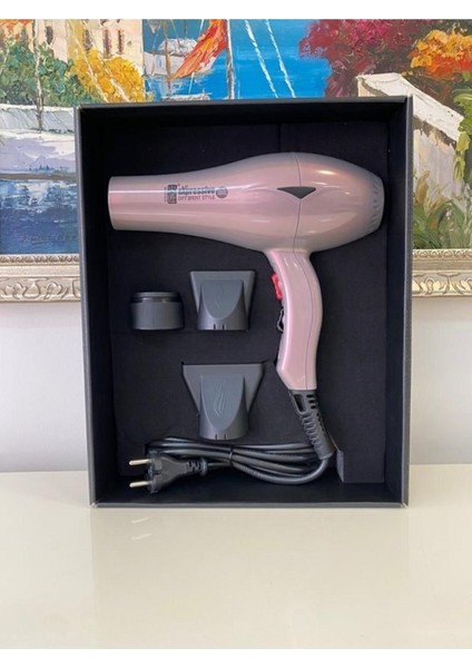 Saç Kurutma ve Fön Makinesi Iyonik Sedefli Pembe 2400 Watt..