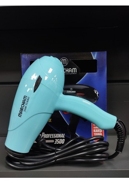 Turbo Profesyonel Turkuaz Renkli Fön Makinesi 2400 Watt