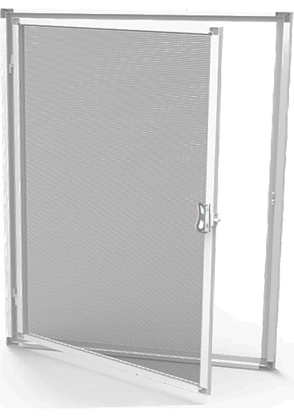 Sineklik Menteşeli Pencere Sinekliği Beyaz (En: 0-70 Cm. Boy: 0-130 Cm)