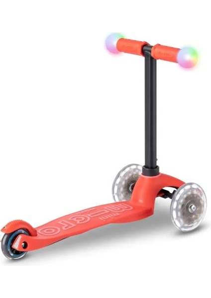 MINI2GROW Deluxe Magic LED Red 3 Tekerlekli Scooter