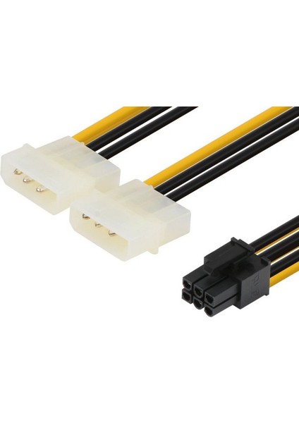 6 Pin Power Kablo 6 Pin Ekran Kartı Power Kablosu 30 cm 6 Pin Ekran Kartı Kablosu