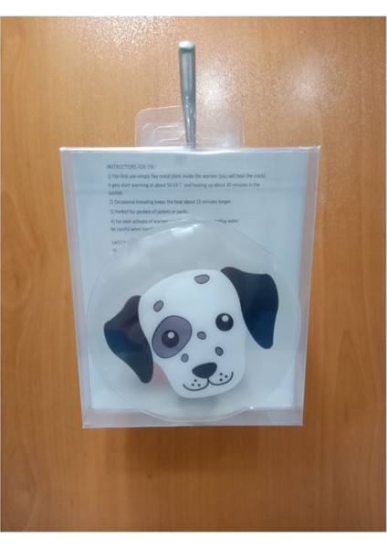 Köpekli Cep Sobası - El Isıtıcı - 2 Adet Sıcak Su Torbası Pvc 9 cm