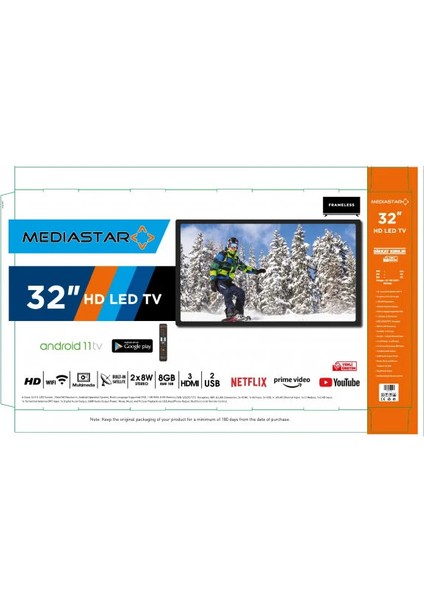 32" 81 Ekran Uydu Alıcılı HD Ready Smart LED TV