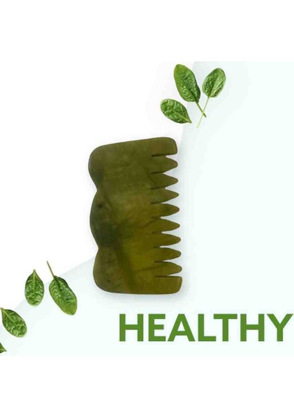 Doğal Yeşim Taşı Gua Sha Tırtıklı Tarak Masaj&bakım fiyatları