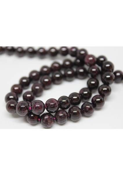 Lal (Granat) (Garnet) Taşı Yarım Dizi 7mm (18CM Uzunluğundadır)