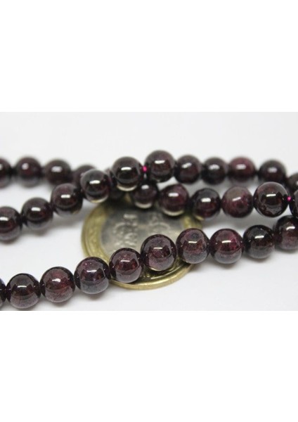 Lal (Granat) (Garnet) Taşı Yarım Dizi 7mm (18CM Uzunluğundadır) modelleri