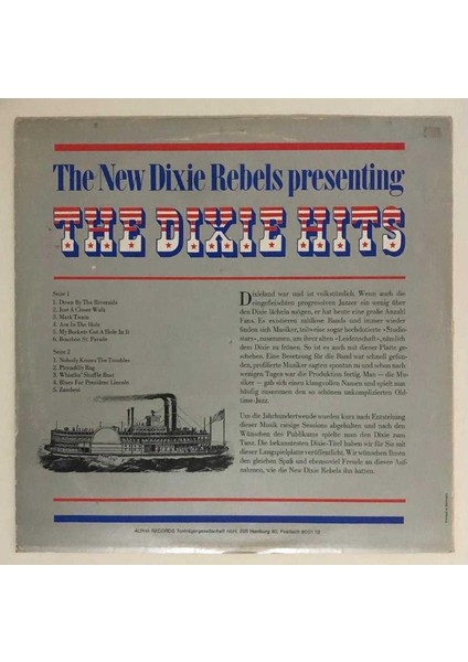 The New Dixie Rebels The Dixie Hits Lp Plak (Orjinal Alman Baskı)