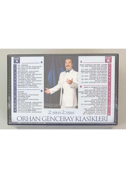 Orhan Gencebay Klasikleri 2.albüm 2 Kaset Jelatininde Sıfır (Orjinal Dönem Baskı)