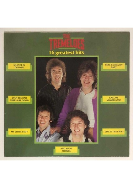 The Tremeloes 16 Greatest Hits Lp Plak (Orjinal 1983 Baskı)