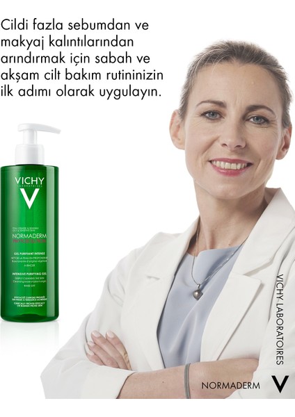 La Roche-Posay Vichy Normaderm Phytosolution Arındırıcı Temizleme Jeli 400 ml 2 Adet