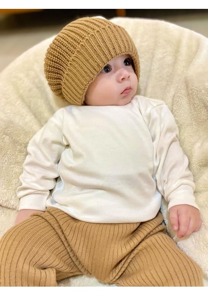 Unisex Bisiklet Yaka Omuz Çıtçıt Detaylı %100 Pamuk Bebe&çocuk Mevsimlik Body