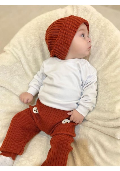 Unisex Bisiklet Yaka Omuz Çıtçıt Detaylı %100 Pamuk Bebe&çocuk Mevsimlik Body