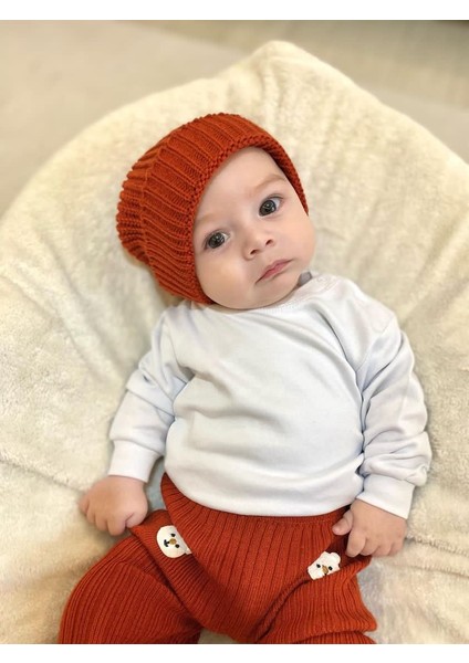 Unisex Bisiklet Yaka Omuz Çıtçıt Detaylı %100 Pamuk Bebe&çocuk Mevsimlik Body