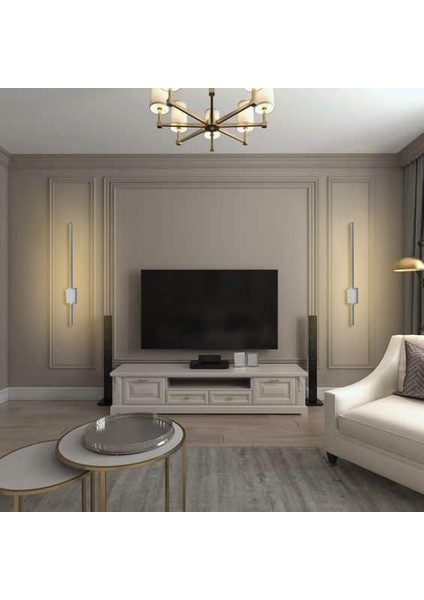 Osram Ledli Şarjlı Pilli Aplik Modern Dekoratif LED Duvar Otel Cafe Hol Hotel Aplik Siyah Eskitme Antrasit BEYAZ68CM AK1010AK70CM modelleri