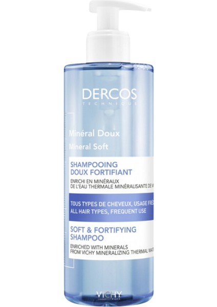 Dercos Mineral Soft Şampuan 400 ml x 2 Adet fiyatları