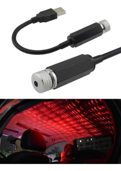 Araç Içi USB Ayak Altı Tavan LED Aydınlatma Disko Işık Ev Oda Dekorasyon Gece Lambası