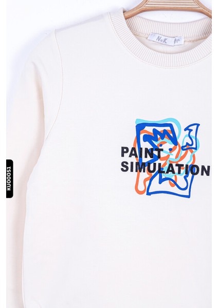 Kız Çocuk Puzzle Sweatshirt 8-14 Yaş 35361 indirimleri