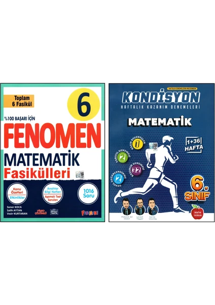 Fenomen Yayıncılık 6. Sınıf Matematik Konu Özetli Soru Bankası Fasikülleri - Newton Yayınları Deneme 2 Kitap